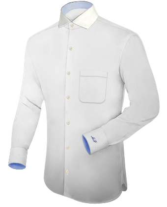 Herrenhemd with Italian Collar 1 Button