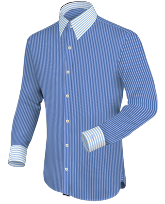 Herrenhemd Gr�n with Italian Collar 2 Button
