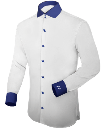 Herren Oberhemd with Italian Collar 2 Button