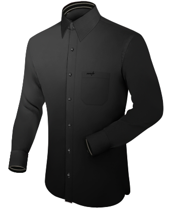 Herrenhemd Leinen with French Collar 2 Button