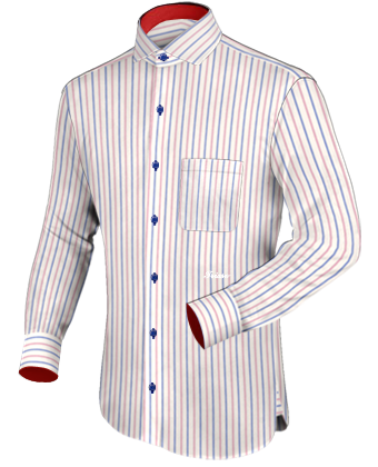 K�rperbetonte Hemden with Italian Collar 1 Button