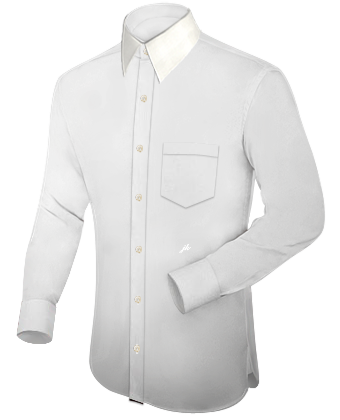 Kragen Hemd with French Collar 1 Button