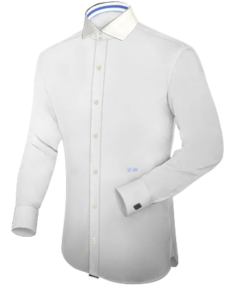Kurzarm Hemd with Italian Collar 1 Button