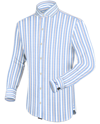 Kurzarm Hemden with Italian Collar 1 Button