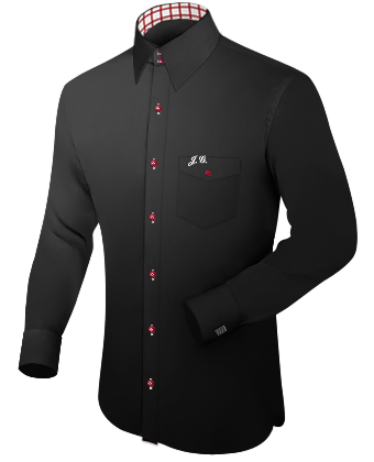 Kurzarmhemden with Italian Collar 1 Button