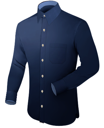 Ma�� Hemd with French Collar 1 Button