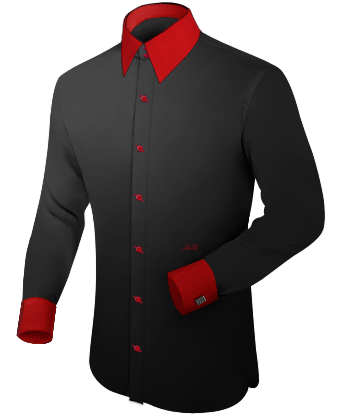 Ma��hemd Hemden with French Collar 2 Button