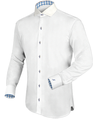 Masshemden Bestellen with Italian Collar 1 Button