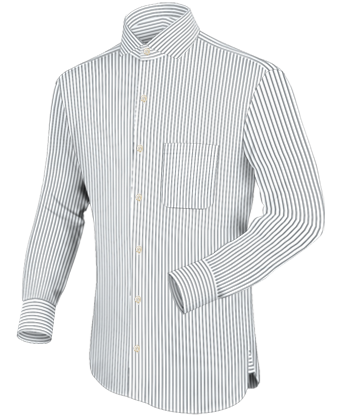 Hemd Bordeaux with Italian Collar 1 Button