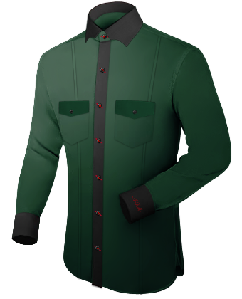 Slimline Hemden with Batman Collar