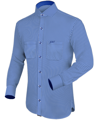 Streetwear Hemden with Italian Collar 1 Button