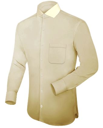 Tailliertes Hemd with Italian Collar 1 Button