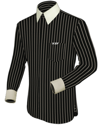 Um Hemd Online with French Collar 2 Button