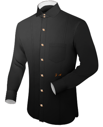 Vaterm�rder Hemd with French Collar 1 Button