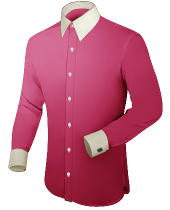 Anzug Hemden Manschettenknopf with French Collar 1 Button