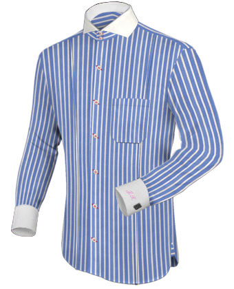 Anzughemd with Cut Away 2 Button