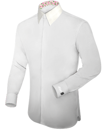 Arbeitsoberhemden F�r Grosse M�nner with French Collar 2 Button