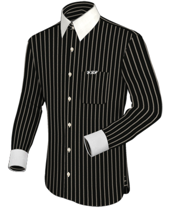 Ausgefallene Manschettenkn�pfe with French Collar 2 Button