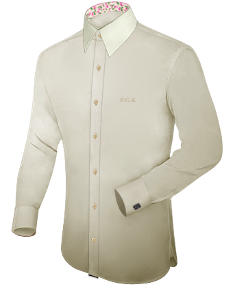 Billige Hemden with French Collar 1 Button