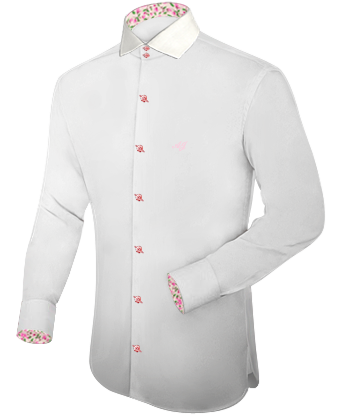 Billige Ma��angefertige Hemden with Italian Collar 2 Button