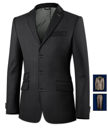 Hochzeitsanzug with 3 Buttons, Single Breasted