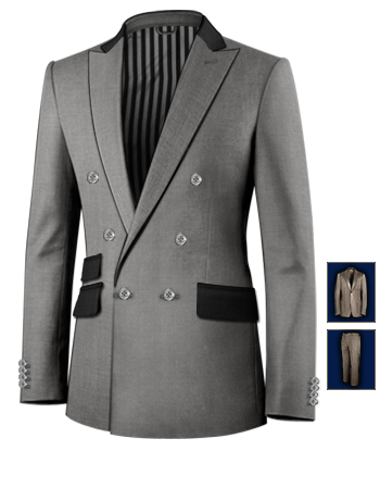 Herrenmode Neu with 6 Buttons, Double Breasted (1 To Close)