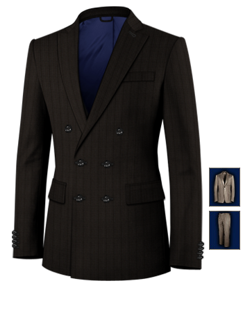 Herrenanz�ge Hochzeit Elfenbein with 6 Buttons, Double Breasted (2 To Close)