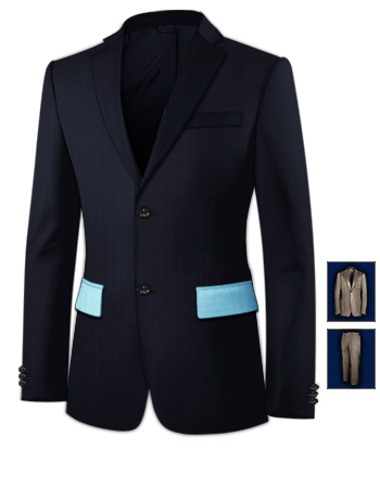 Anzug Selbst Gestalten with 2 Buttons, Single Breasted