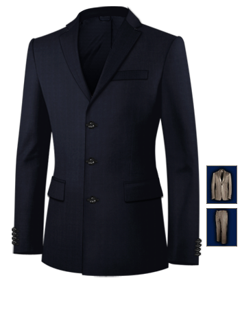 L�beck Anzug Laden with 3 Buttons, Single Breasted