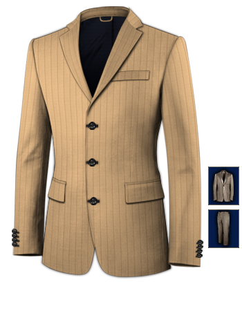 Ma��konfektion Online with 3 Buttons, Single Breasted