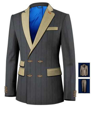 Anz�ge Herren Modern with 4 Buttons,double Breasted (2 To Close)