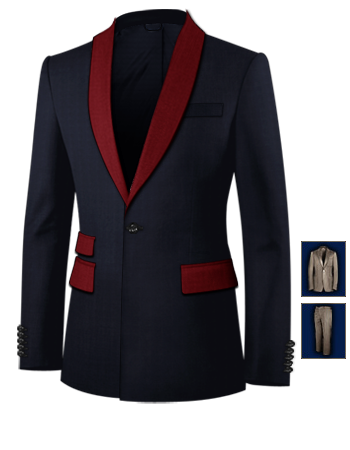 Ma��geschneidert Anzug with 1 Button, Single Breasted