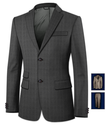Anzug Rot with 2 Buttons, Single Breasted