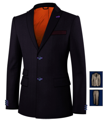 Massanzuge with 2 Buttons, Single Breasted