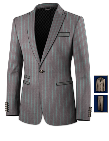 Trkische Anzug with 1 Button, Single Breasted