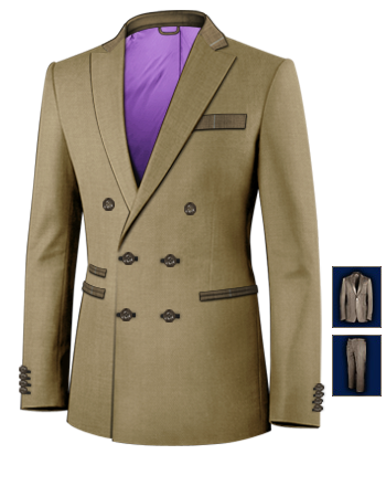 Masschneider Herren Frankfurt Oder with 6 Buttons, Double Breasted (2 To Close)