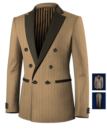Anzug Seide with 6 Buttons, Double Breasted (1 To Close)