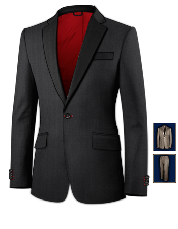 Herrenmode Anz�ge with 1 Button, Single Breasted