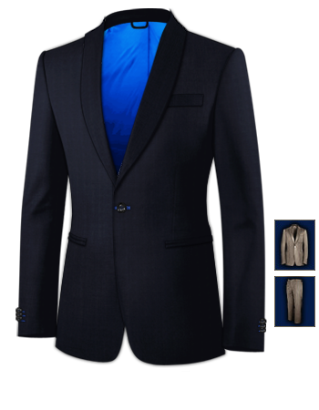Partyanzug with 1 Button, Single Breasted