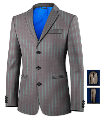 Billig Herrenanzug with 3 Buttons, Single Breasted