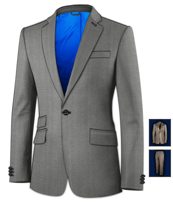 Anzug Nach Mas with 1 Button, Single Breasted