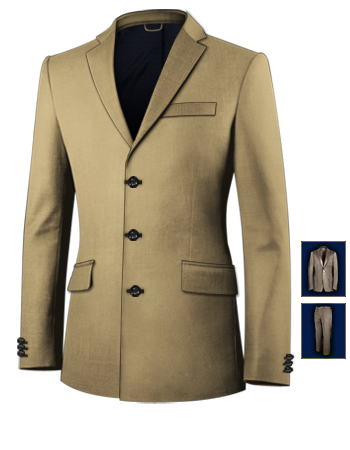 Hochglanzanzug with 3 Buttons, Single Breasted