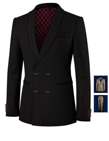 Hochzeits Herrenanz�ge with 4 Buttons,double Breasted (2 To Close)