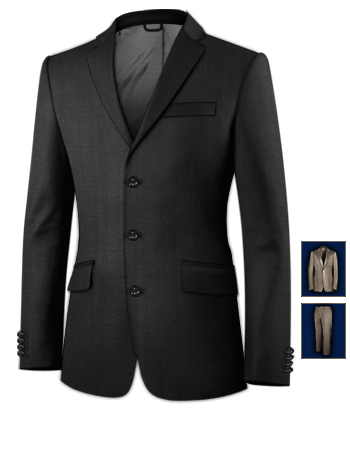 Anzuggr���en Berechnen with 3 Buttons, Single Breasted