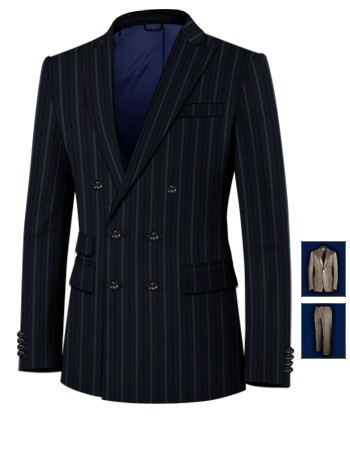 5xl Herrenmode with 6 Buttons, Double Breasted (2 To Close)