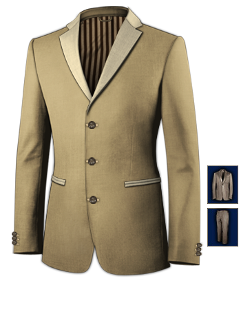 Ma��anzug De with 3 Buttons, Single Breasted