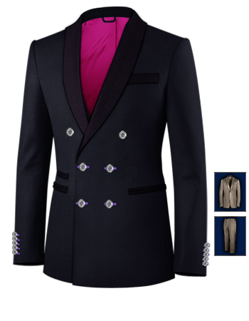 Konfirmations Anzug with 6 Buttons, Double Breasted (2 To Close)