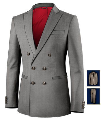 Anzug Ma��geschneidert Berlin with 6 Buttons, Double Breasted (2 To Close)