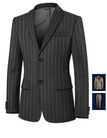Anzug Bundfalte with 2 Buttons, Single Breasted