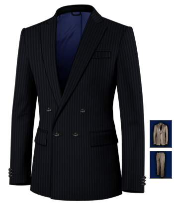 Preisguenstiger Anzug Berlin with 4 Buttons, Double Breasted (1 To Close)